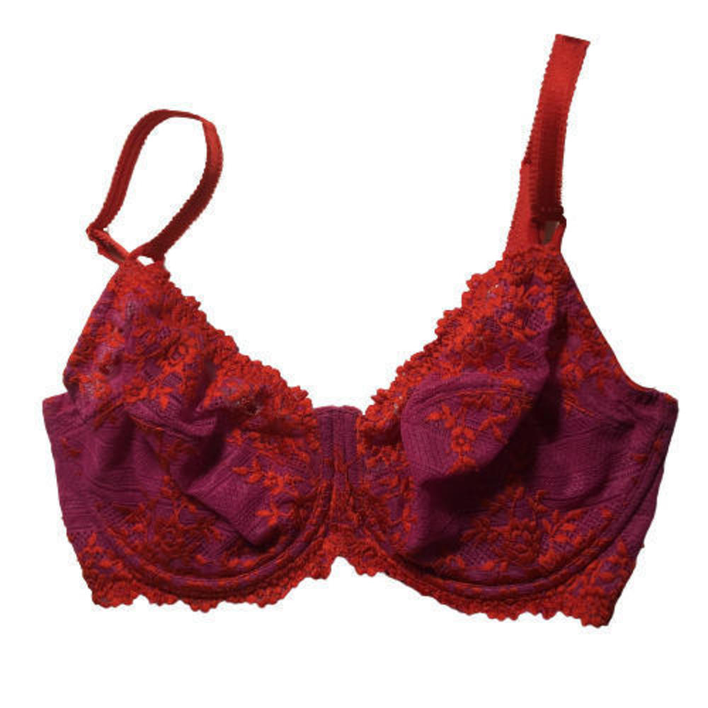 #2717-5 Wacoal Embrace Lace Bra 65191 Geranium Red 34DDD Underwire